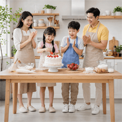 Gia đình, làm bánh kem