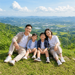 Gia đình, ngắm cảnh 6