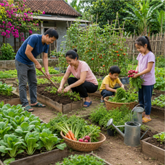 Gia đình, làm vườn 3