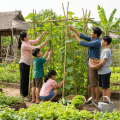 Gia đình, làm vườn 4