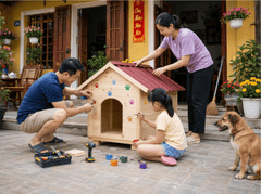 Gia đình, làm nhà cho thú cưng 4