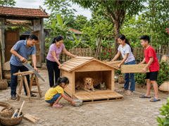 Gia đình, làm nhà cho thú cưng 5