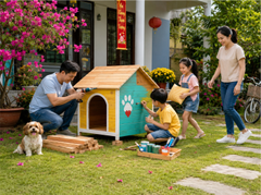 Gia đình, làm nhà cho thú cưng 6