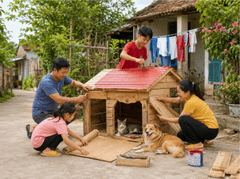 Gia đình, làm nhà cho thú cưng 8