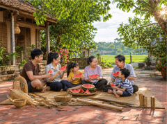Gia đình, ăn dưa hấu 4