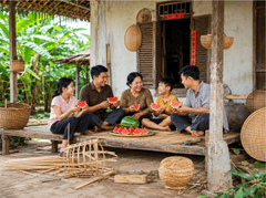 Gia đình, ăn dưa hấu 8
