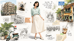 Ultra-realistic semi-realistic anime-inspired fashion portrait,...
