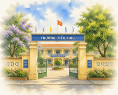 Trường học, tranh vẽ