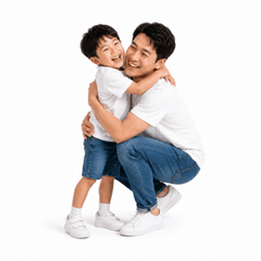Bố và con, vui vẻ 20