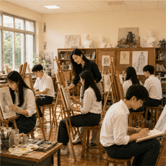 Học sinh, lớp học, vui vẻ 3