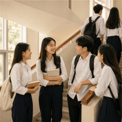 Học sinh, lớp học, vui vẻ 11