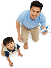 Bố và con, vui vẻ 8