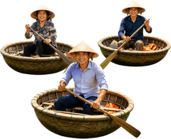 Người dân, chèo thuyền