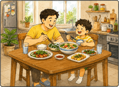 Bố và con, vui vẻ 35