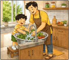 Bố và con, vui vẻ 37