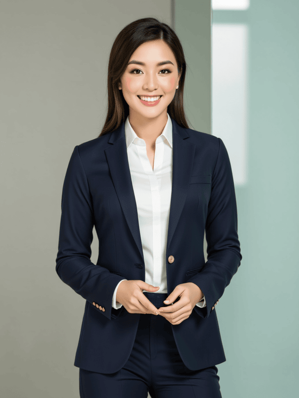 Phụ nữ, con gái, nữ, nhân viên văn phòng, vest, văn phòng, office, nền đơn sắc (2)