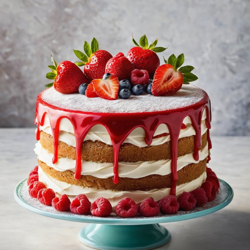 Bánh kem, bánh dâu tây, bánh ngọt, dâu tây, strawberry, cake - Nusrat-Kaniz-Fahima