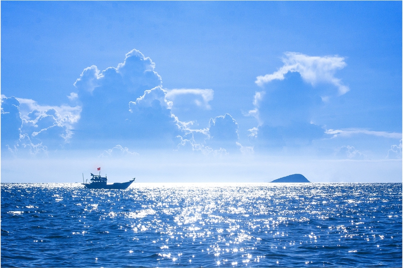 Biển, bầu trời, mây, thuyền, nền, background, sea, cloud, sky - duydoquoc0711
