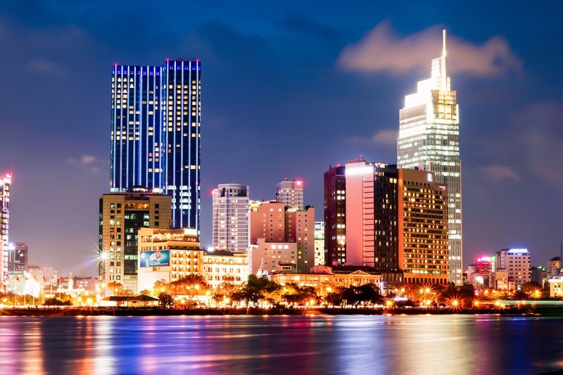 Bitexco, Sài Gòn, Hồ Chí Minh, Việt Nam, Viet Nam, bờ sông - phongct