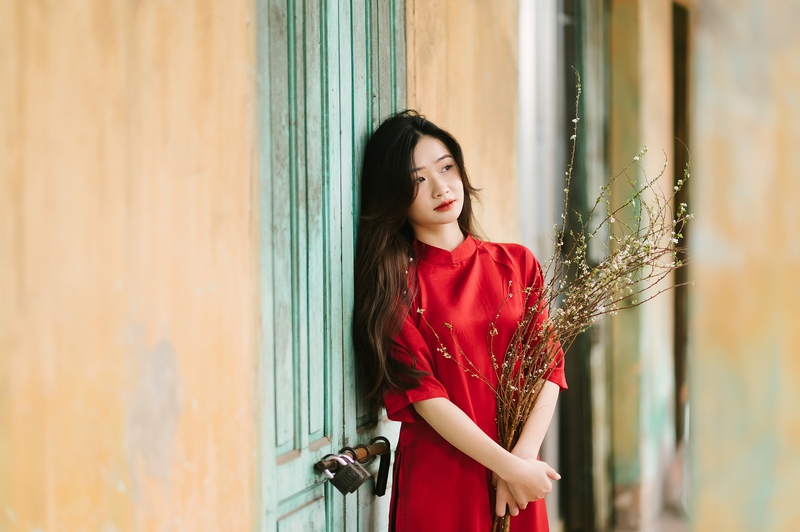 Áo dài, cô gái, con gái, phụ nữ, nữ, Việt Nam, Viet Nam, Tết, xuân - Chuotanhls