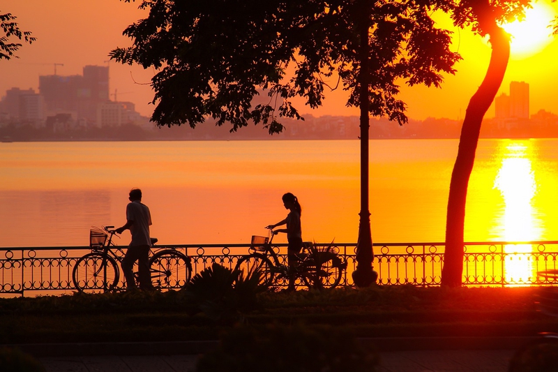 Hồ tây, Hà Nội, Việt Nam, Viet Nam, hoàng hôn, hồ - haizzzvn