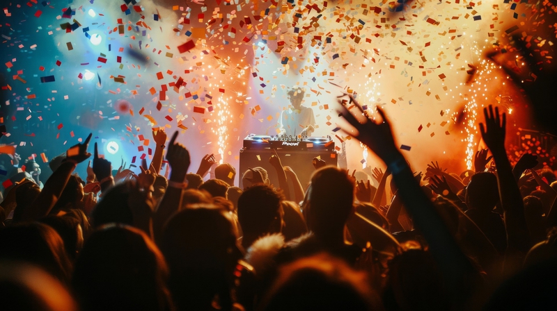 Lễ hội, party, buổi hòa nhạc, nhóm, đám đông, cổ vũ - TungArt7