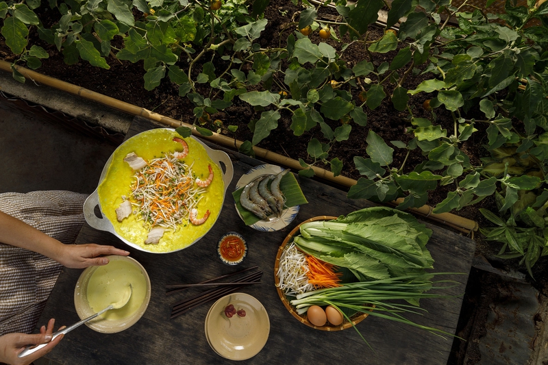 Món ăn Việt Nam, ẩm thực Việt Nam, bánh xèo, bánh xèo tôm, banh xeo - Trang Pham 3