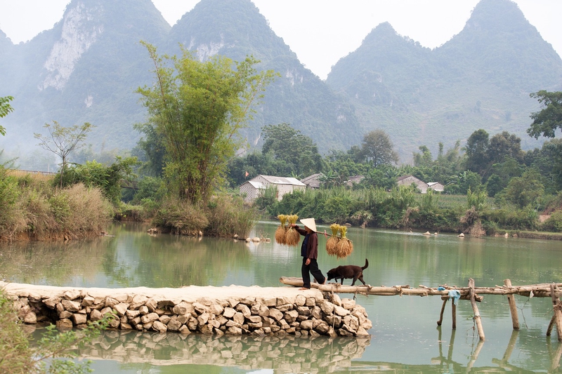 Nông thôn, miền quê, quê hương, hồ, sông, núi, Việt Nam - xuanduongvan87