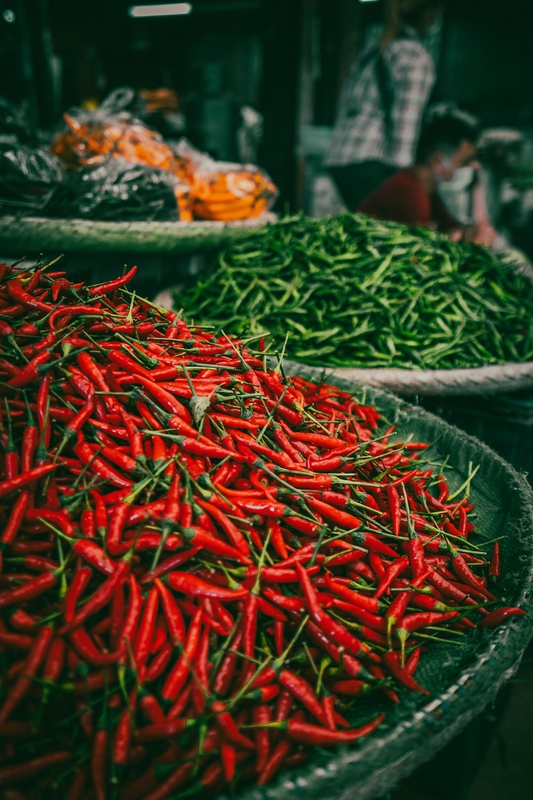 Ớt, ớt tươi, ớt sừng, rau củ, gia vị - jusuf111