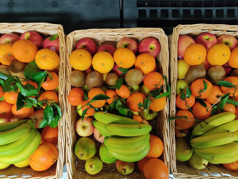 Trái cây, nho, chuối, cam, fruit - Bosamtp