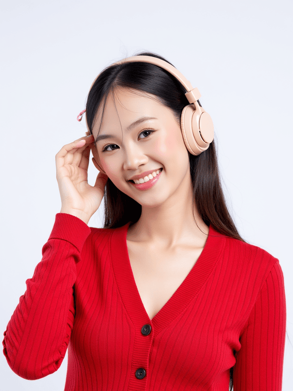Con gái, nữ, girl, tai nghe, sinh viên, quảng cáo, Việt Nam 11