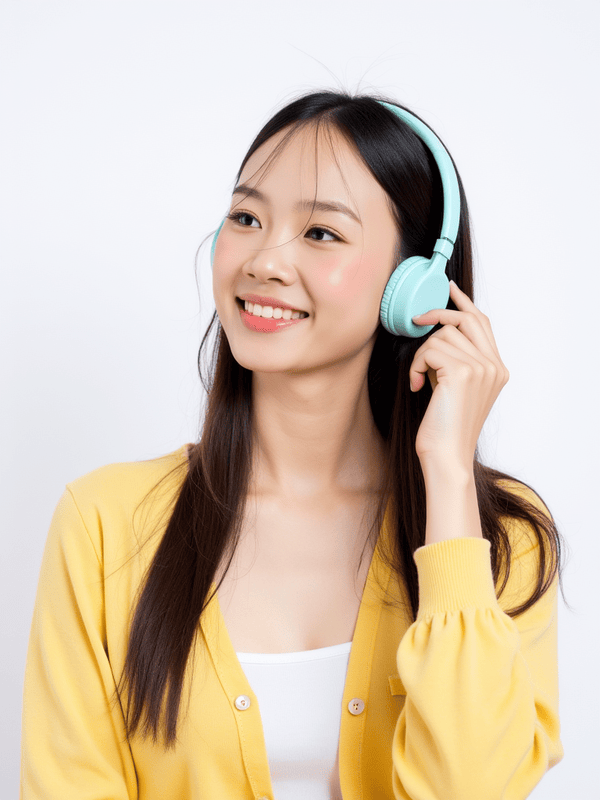 Con gái, nữ, girl, tai nghe, sinh viên, quảng cáo, Việt Nam 22