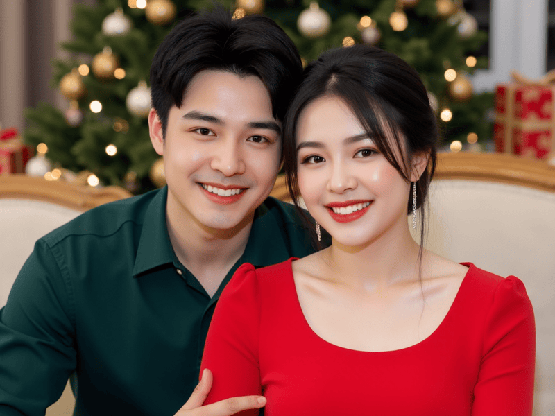 Cặp đôi, couple, con trai, con gái, girl, boy, giáng sinh, christmas, Việt Nam 17