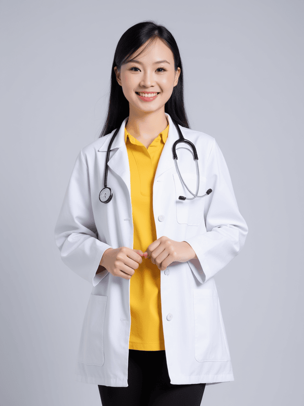 Con gái, nữ, girl, bác sĩ, doctor, quảng cáo, Việt Nam