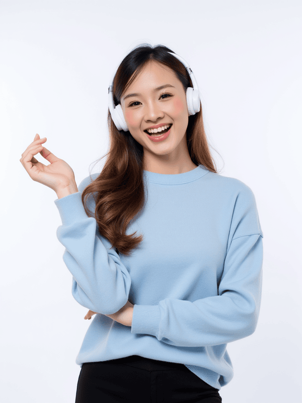 Con gái, nữ, girl, tai nghe, sinh viên, quảng cáo, Việt Nam 29