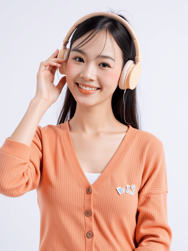 Con gái, nữ, girl, tai nghe, sinh viên, quảng cáo, Việt Nam 8
