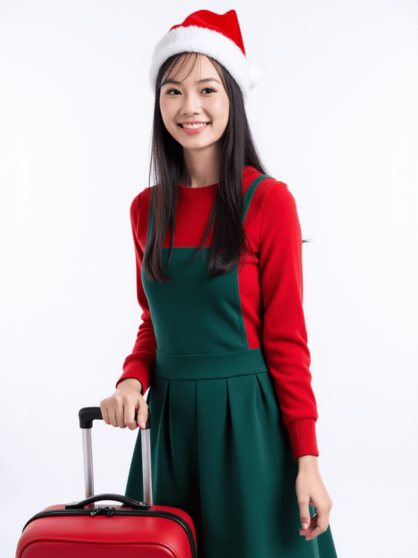 Con gái, nữ, học sinh, sinh viên, girl, giáng sinh, christmas, Việt Nam 48