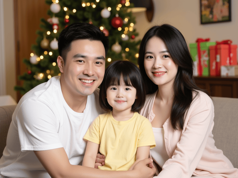 Gia đình, family, giáng sinh, christmas, Việt Nam 1