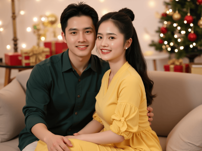 Cặp đôi, couple, con trai, con gái, girl, boy, giáng sinh, christmas, Việt Nam 16