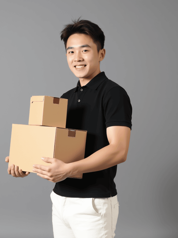 Con trai, nam, boy, nhân viên, văn phòng, giao hàng, Việt Nam