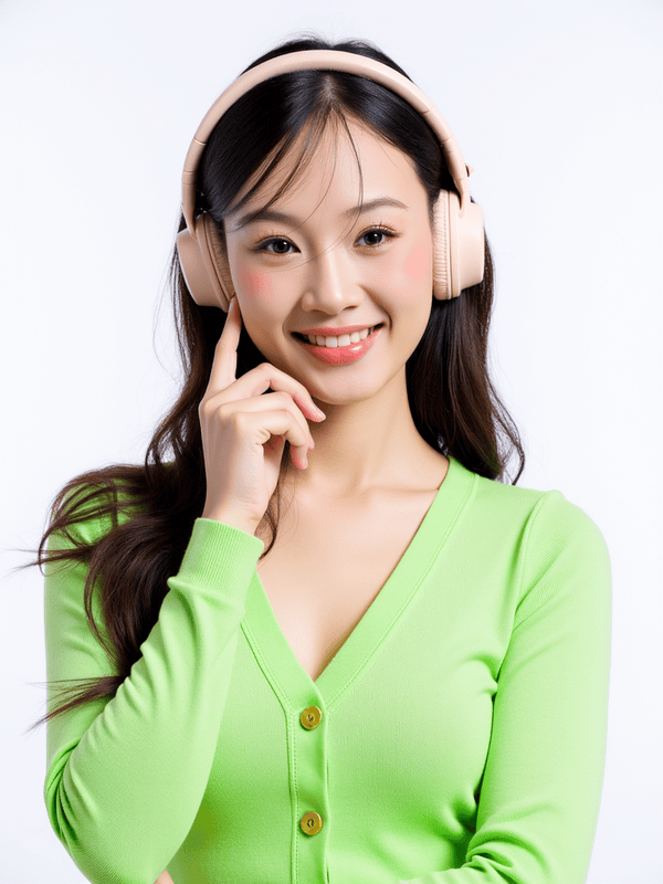 Con gái, nữ, girl, tai nghe, sinh viên, quảng cáo, Việt Nam 3