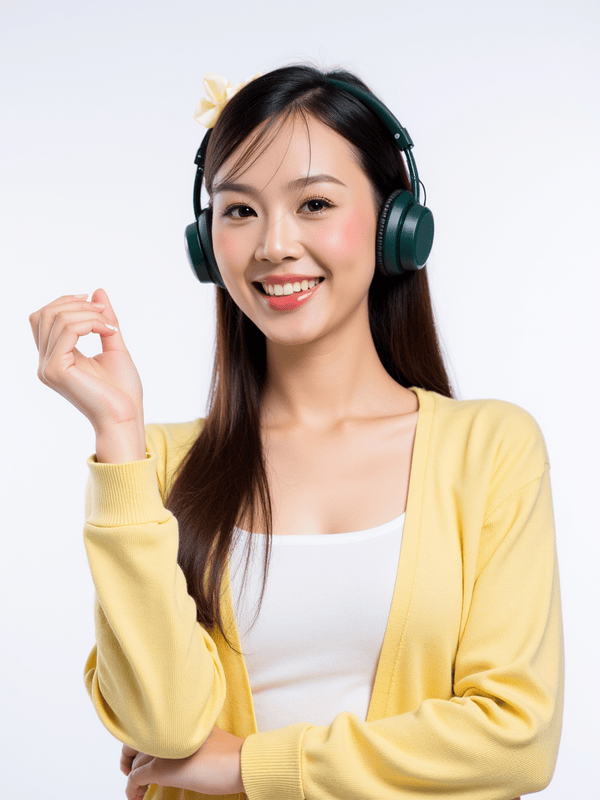 Con gái, nữ, girl, tai nghe, sinh viên, quảng cáo, Việt Nam 16