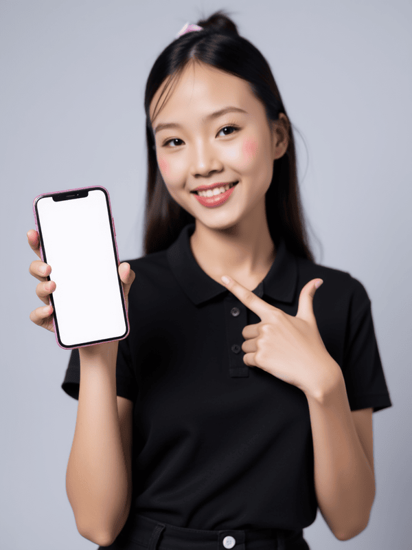 Con gái, cô gái, nữ, girl, văn phòng, cầm điện thoại, quảng cáo, Việt Nam 1