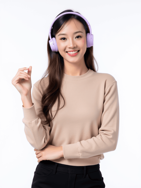 Con gái, nữ, girl, tai nghe, sinh viên, quảng cáo, Việt Nam 40