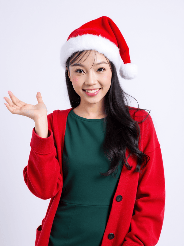 Con gái, nữ, học sinh, sinh viên, girl, giáng sinh, christmas, Việt Nam