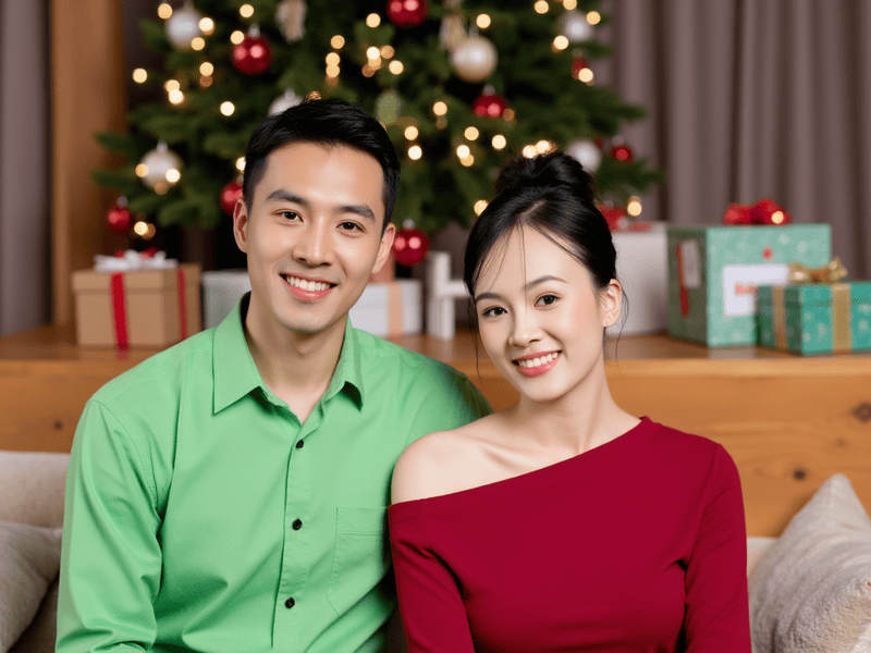 Cặp đôi, couple, con trai, con gái, girl, boy, giáng sinh, christmas, Việt Nam