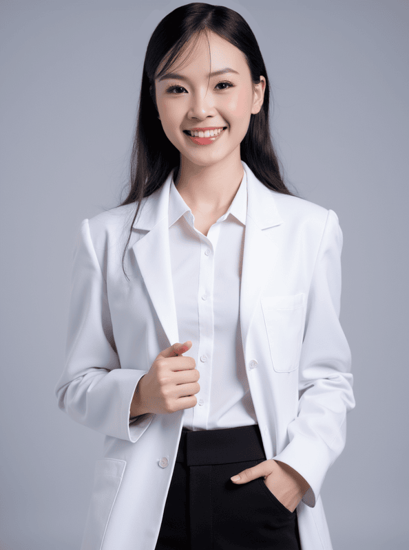 Con gái, nữ, girl, bác sĩ, doctor, quảng cáo, Việt Nam