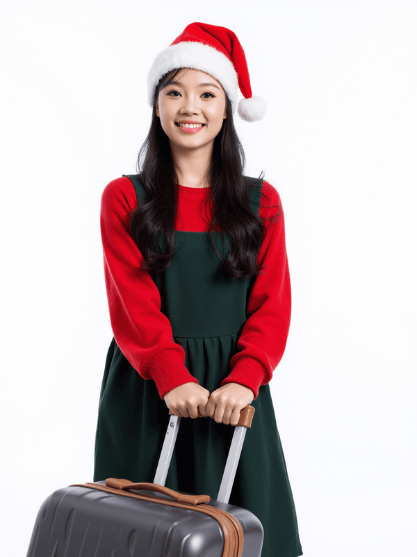 Con gái, nữ, học sinh, sinh viên, girl, giáng sinh, christmas, Việt Nam 44
