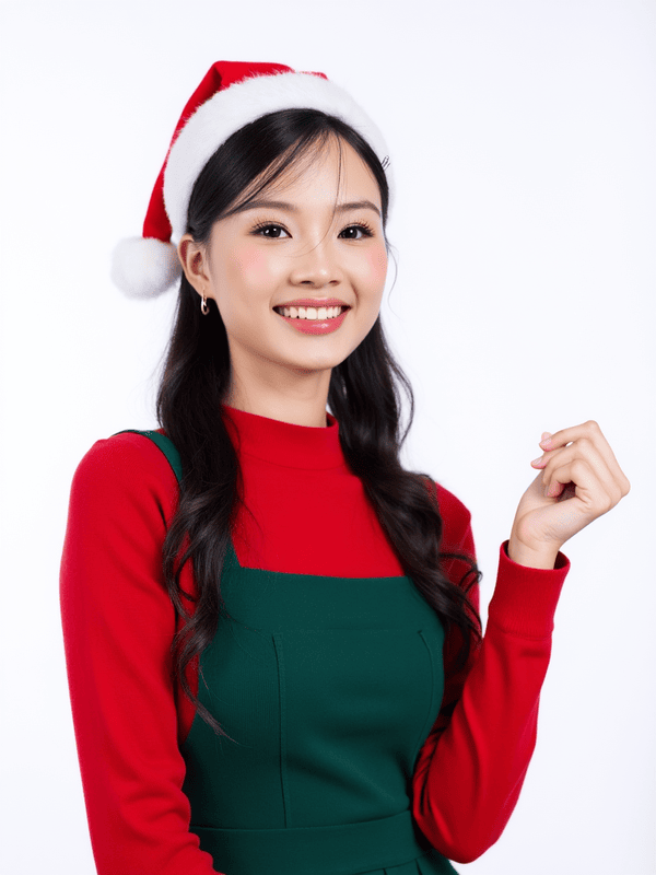 Con gái, nữ, học sinh, sinh viên, girl, giáng sinh, christmas, Việt Nam 3
