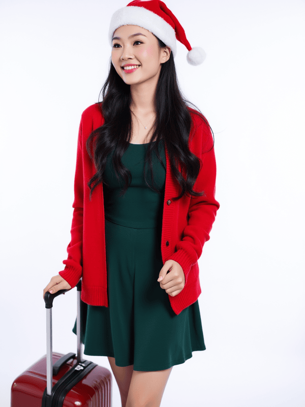Con gái, nữ, học sinh, sinh viên, girl, giáng sinh, christmas, Việt Nam 46